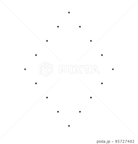 Rhombus shape dotted symbol vector icon for creative graphic design ui element in a pictogram illustration Rhombus shape dotted symbol vector icon for creative graphic design ui element in a pictogram illustration 95727402