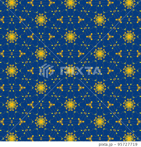 Hand draw style pattern abstract background. for the fabric print and textile 95727719