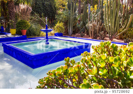 Majorelle Garden in Marrakech  - fountain 95728692