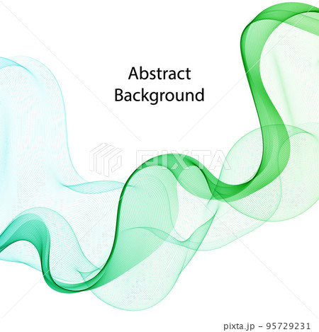 Abstract vector background, green waved lines for brochure, website, flyer design. Transparent smooth wave.eps 10 Abstract vector background, green waved lines for brochure, website, flyer design. Transparent smooth wave.eps 10 95729231