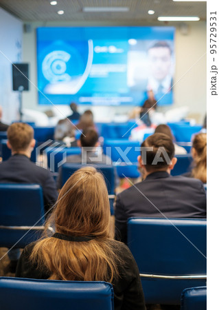 Online conference in narrow room Online conference in narrow room 95729531