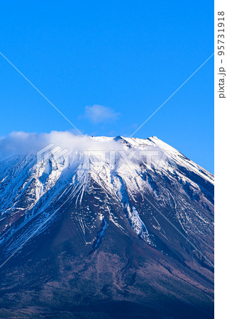雪化粧した富士山・晩秋の情景 雪化粧した富士山・晩秋の情景 95731918