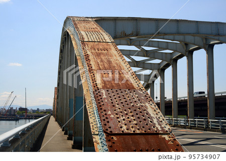 大阪淀川伝法大橋-2 95734907