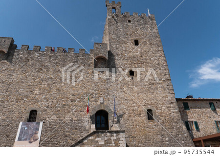Castellina in Chianti, the medieval fortress in the village 95735544