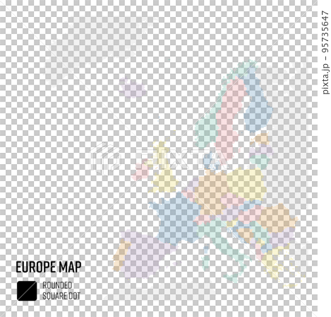world map dot europe region grouped by country 95735647