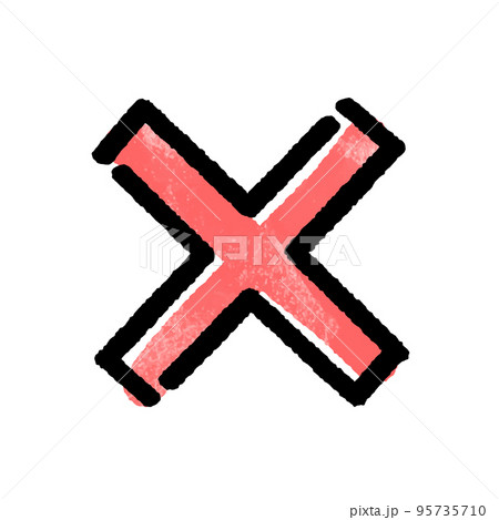 バツマークのイラスト素材 [95735710] - PIXTA