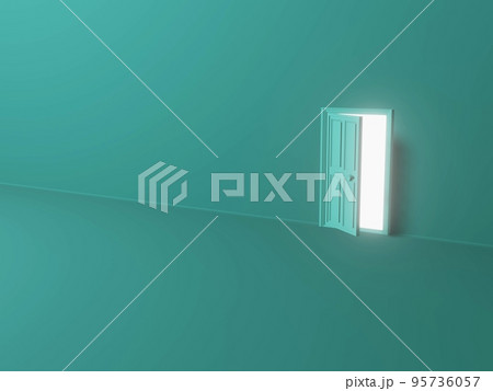 ドア　開く　3D 95736057