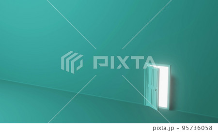 ドア　開く　3D 95736058