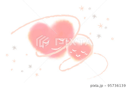 寄り添うハート 95736139