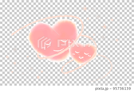 寄り添うハート 95736139