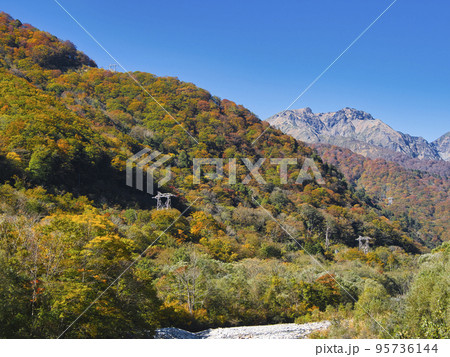 湯檜曽川から観た紅葉 湯檜曽川から観た紅葉 95736144