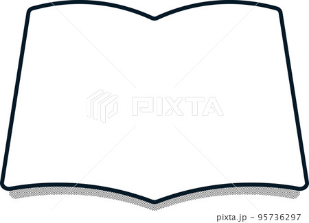 文房具フレーム 本・ノート・ブック シンプル モノクロ フレーム 文房具フレーム 本・ノート・ブック シンプル モノクロ フレーム 95736297