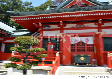 日本 栃木県のパワースポット 縁結び 足利織姫神社 周辺の風景 夏 日本 栃木県のパワースポット 縁結び 足利織姫神社 周辺の風景 夏 95736370