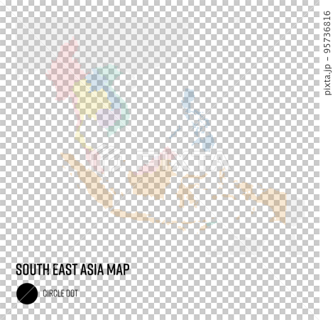 World map dot Southeast Asia region grouped by country World map dot Southeast Asia region grouped by country 95736816