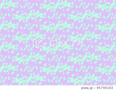 中華風の柄のシームレスなパターン背景イラスト 95740103