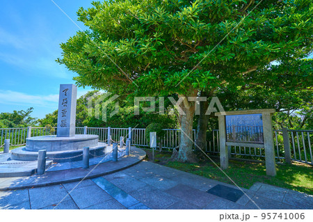 千葉県鋸南町の鋸山日本寺の十州一覧台 千葉県鋸南町の鋸山日本寺の十州一覧台 95741006