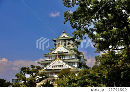 堂々たる大坂城天守閣 堂々たる大坂城天守閣 95741300