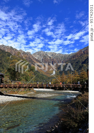 上高地 河童橋 上高地 河童橋 95742031