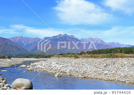 信濃大町山岳展望 秋の北アルプス後立山連峰 信濃大町山岳展望 秋の北アルプス後立山連峰 95744410