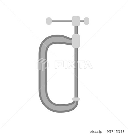 Clamp isolated on white background. Vector illustration. 95745353