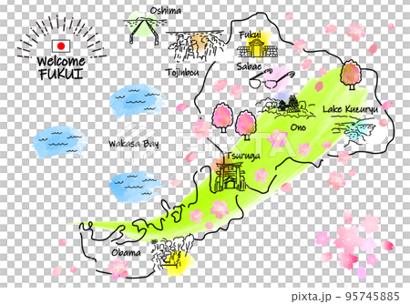 春福井觀光景點簡單線描圖解圖 95745885