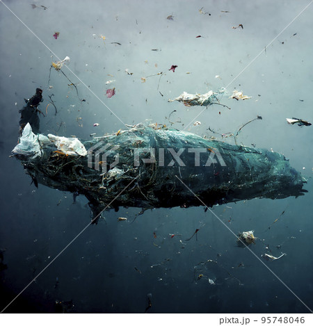 ゴミで出来た鯨シリーズ ゴミで出来た鯨シリーズ 95748046