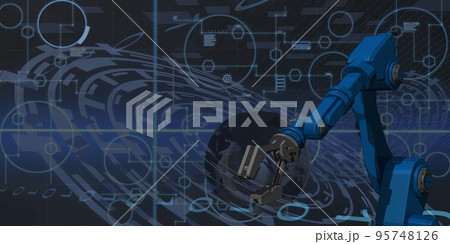 産業用ロボットと製造DXとスマートファクトリー 95748126