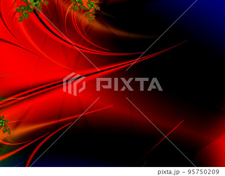 bright decorative blue-red pattern, abstract background, design 95750209