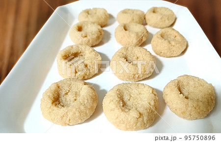 North Indian sweets known as peda or pera made from milk and sugar 95750896