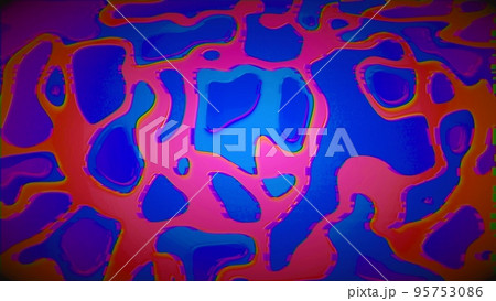 Multi-colored interference cyberpunk displacement glittering background. 95753086
