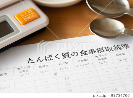 たんぱく質の食事摂取基準　健康管理　プロテイン　健康維持　栄養素　健康増進 95754700