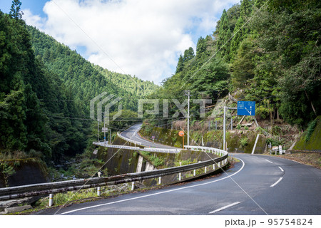 【国道193号・438号】上分川又の国道分岐点 95754824