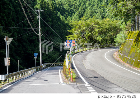 【国道193号・438号】上分川又の国道分岐点 95754829