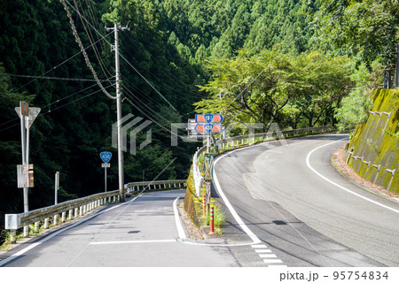 【国道193号・438号】上分川又の国道分岐点 95754834