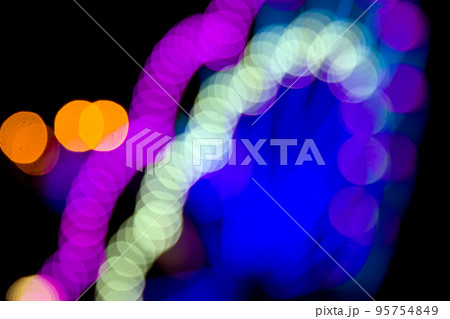 background blurred abstraction of colored lanterns and decorations. background blurred abstraction of colored lanterns and decorations. 95754849