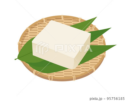 ザルに乗った豆腐 95756185