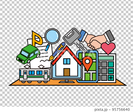 不動産の賃貸や売買のイメージ 不動産の賃貸や売買のイメージ 95756640