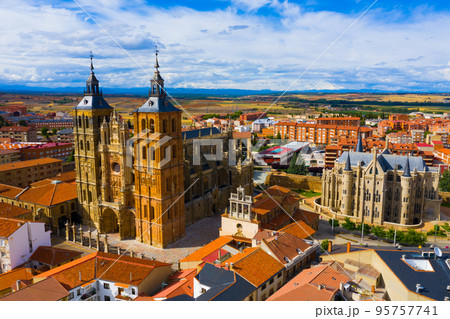 View from drone of Astorga 95757741