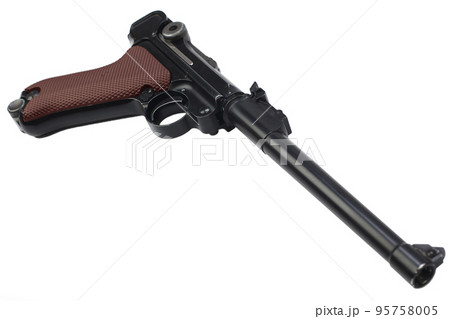 World War I period german army handgun isolated 95758005