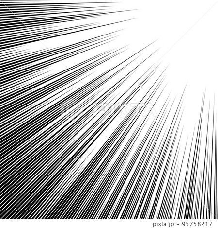 集中線（透過） 95758217