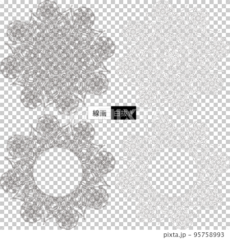 Flower decoration pattern Flower decoration pattern 95758993