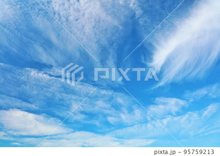 秋の青空と雲 95759213