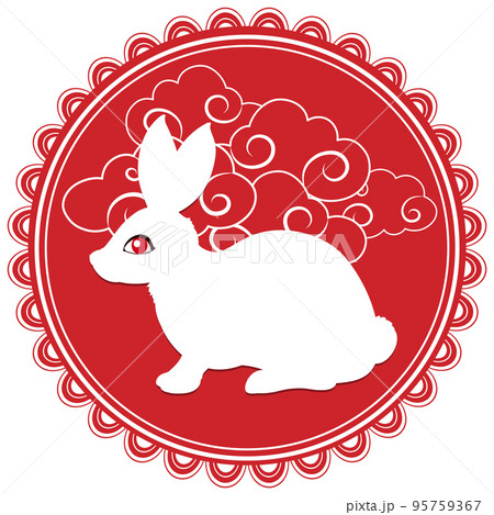 Chinese Lunar New Year Rabbit symbol 2023 95759367