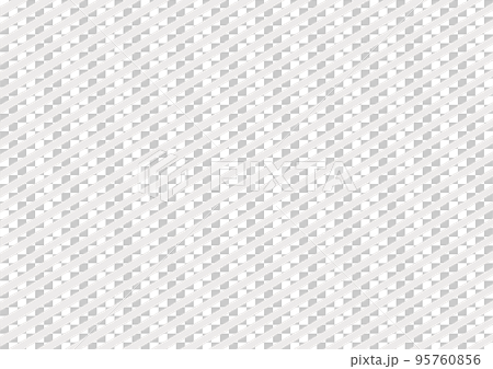 手描きの細めの線で作った斜めストライプの背景 - シンプルな薄いグレーのライン - A判比率･横 95760856