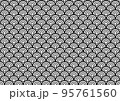 青海波の線画素材 95761560