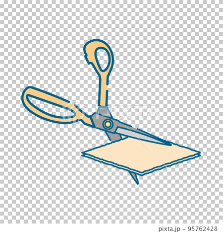 Simple scissors illustration 2 - Stock Illustration [95762428] - PIXTA