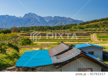 赤石山脈が見える里風景 赤石山脈が見える里風景 95763257