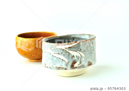 鼠志野の抹茶茶碗 鼠志野の抹茶茶碗 95764303
