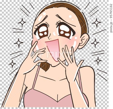 ハリのある美肌 95765182