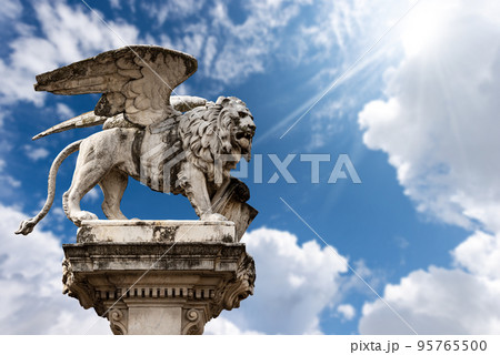Winged Lion of Saint Mark - Piazza dei Signori Padua Veneto Italy 95765500